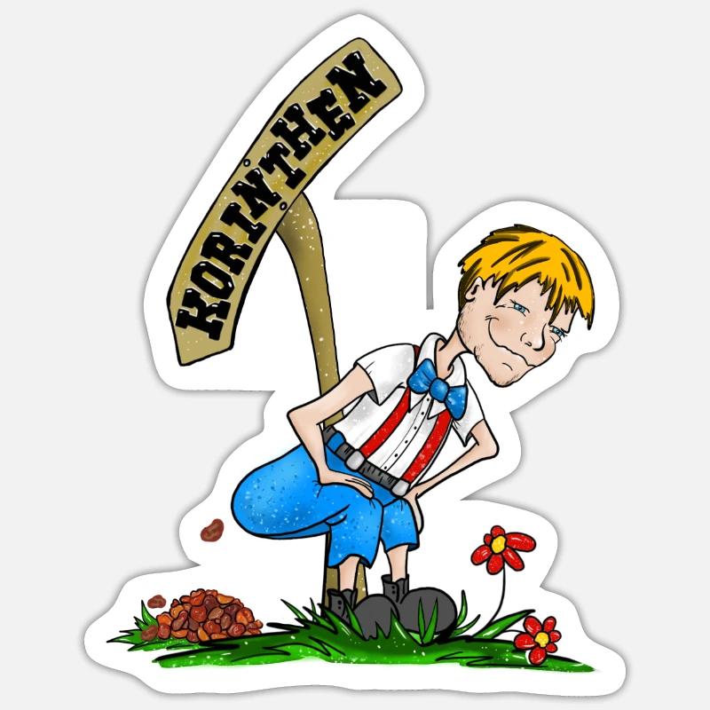 Korinthenkacker blond Sticker Größe S (10 x 10 cm)