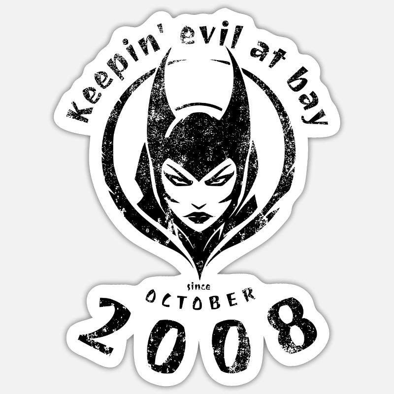 16. Geburtstag Keepin evil at bay since 10/2008 Sticker Größe S (10 x 10 cm)