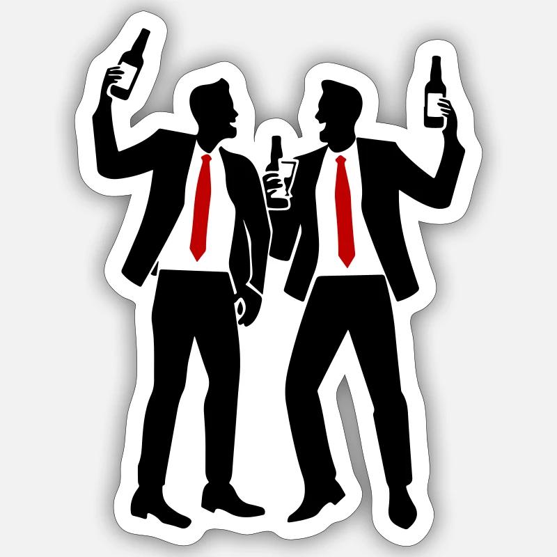 Team Drinking Mannschaft Sticker size S (10 x 10 cm)