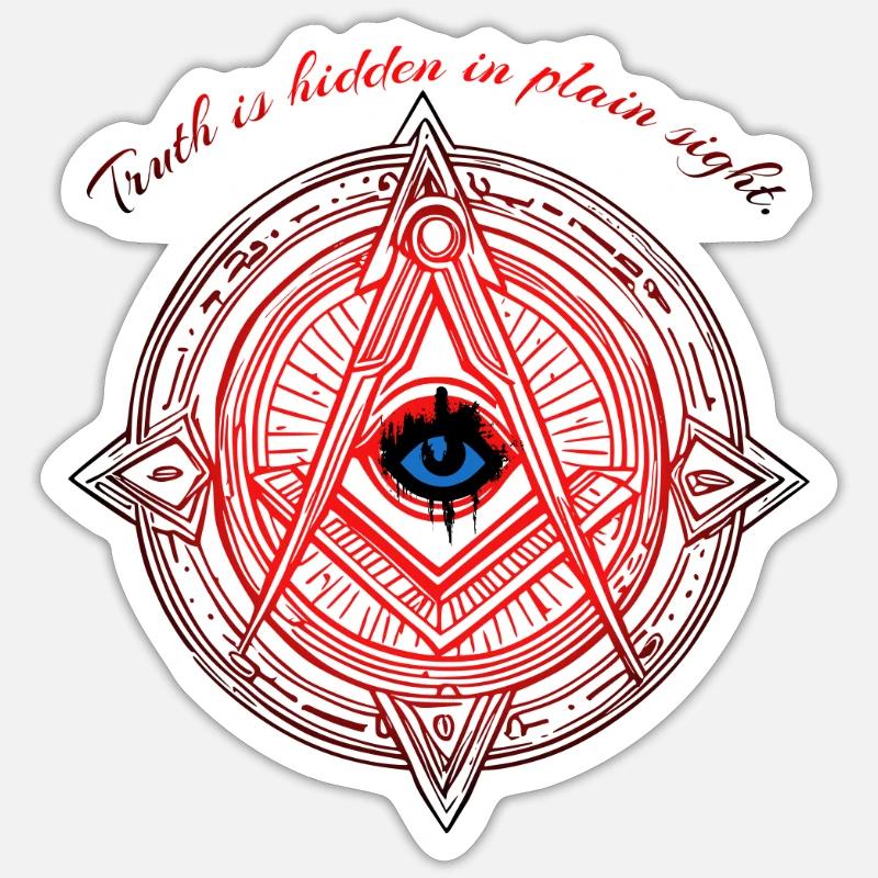 La vérité est cachée Sticker taille S (10 x 10 cm)