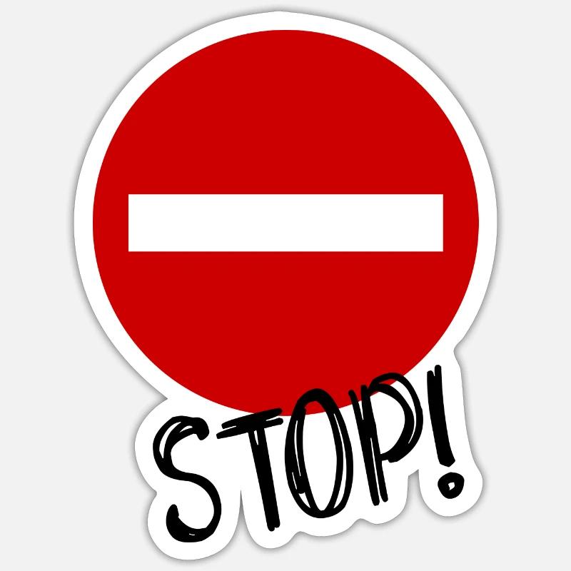 STOP. HUMOR. MESSAGE. QUOTATION. PANEL. DAD Sticker size S (10 x 10 cm)
