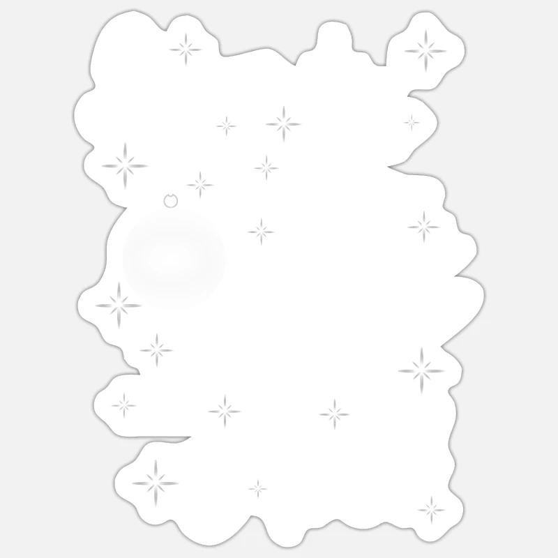 Joyeux Noêl - Sticker taille S (10 x 10 cm) - blanc mat