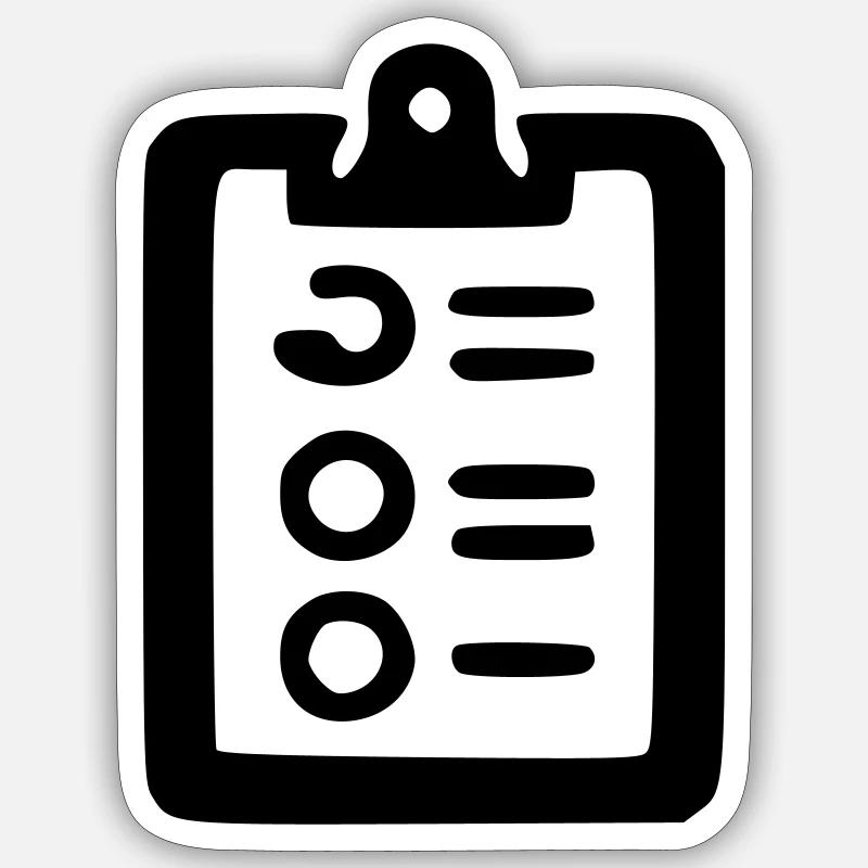 Liste de Tâches Sticker taille S (10 x 10 cm)
