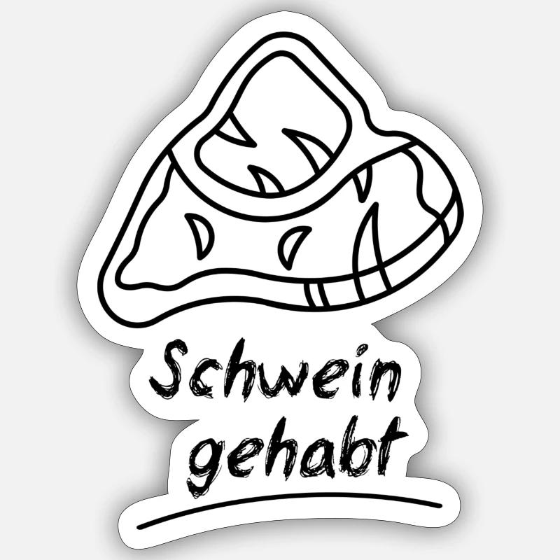 Pig - Sticker size S (10 x 10 cm) - white matte