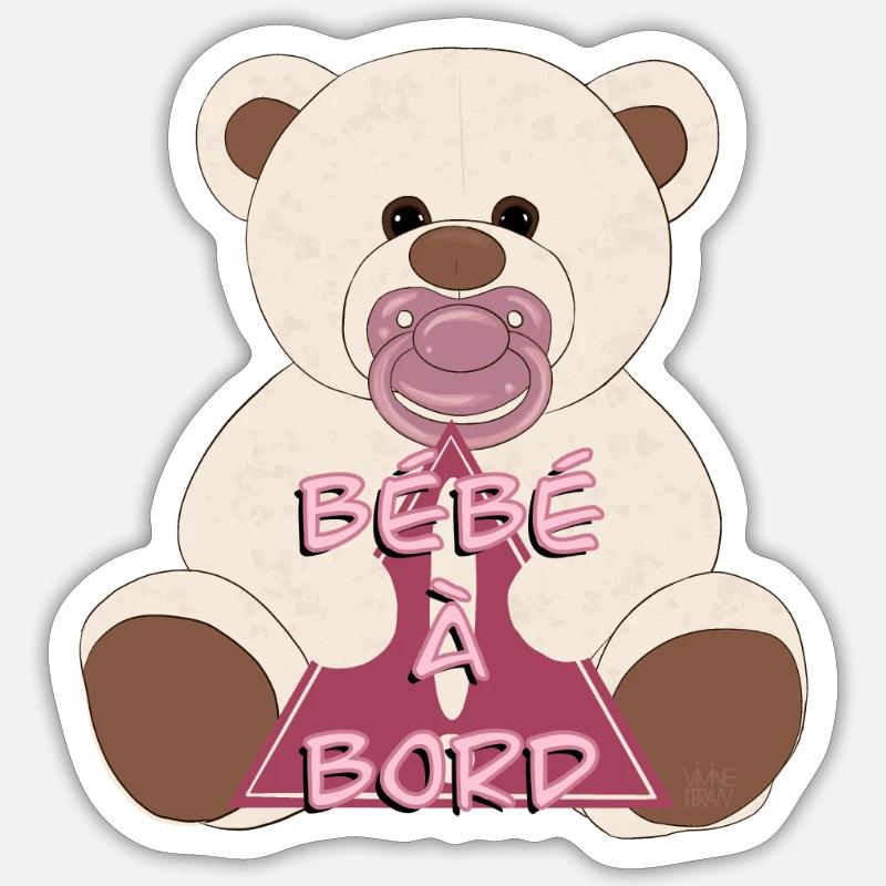 Bébé à bord Sticker taille S (10 x 10 cm)