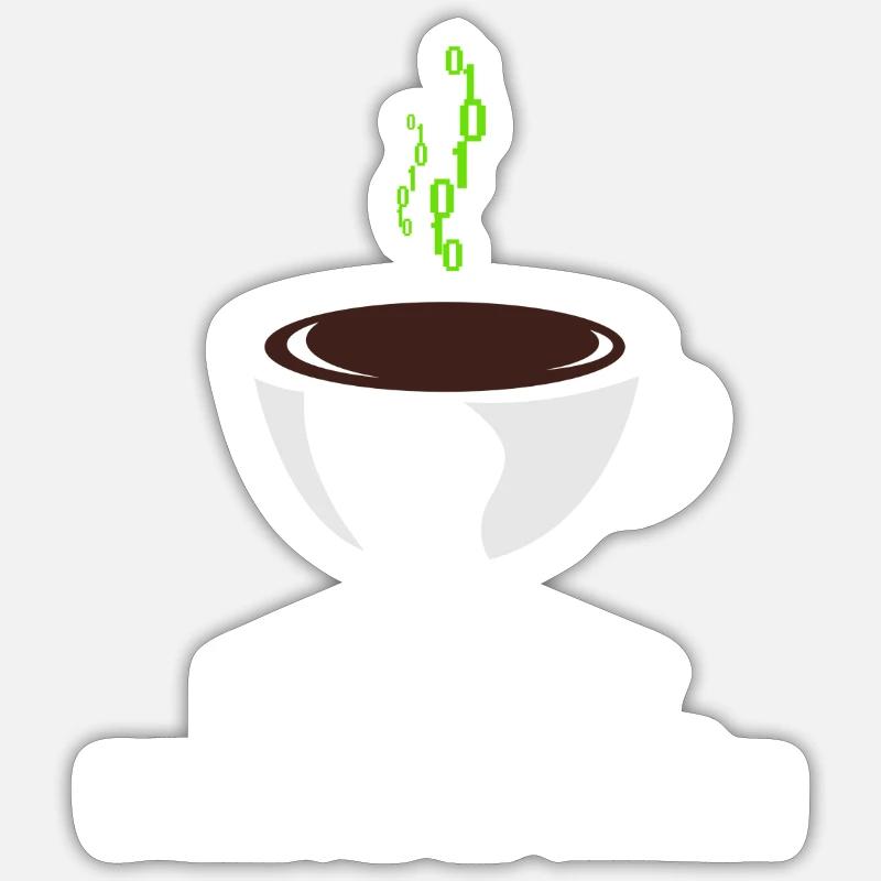 Informatik/Programmierer Witz - Sticker Größe S (10 x 10 cm) - Mattweiß