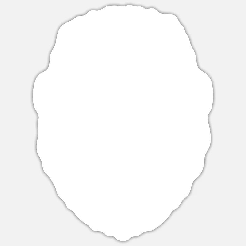 Gorilla Humans Monkey - Sticker size S (10 x 10 cm) - white matte