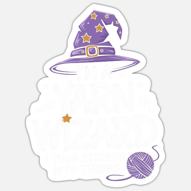 Unleash creativity with wool Sticker size S (10 x 10 cm)