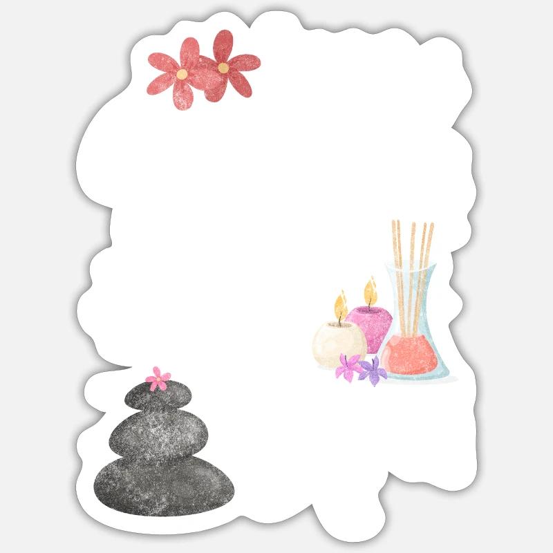 Spa Luxury - Sticker size S (10 x 10 cm) - white matte