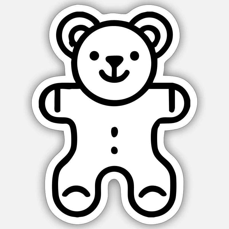 Ours Sticker taille S (10 x 10 cm)