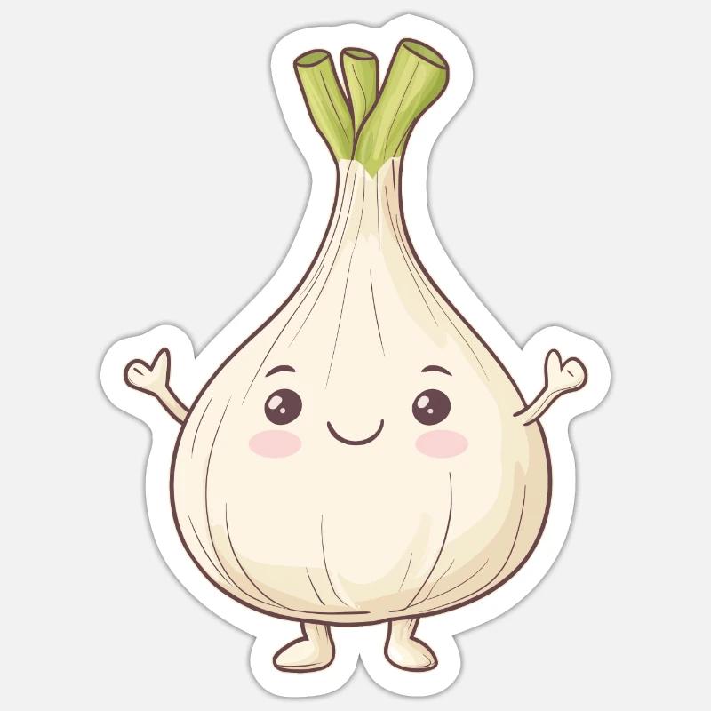 Knoblauch Sticker Größe S (10 x 10 cm)