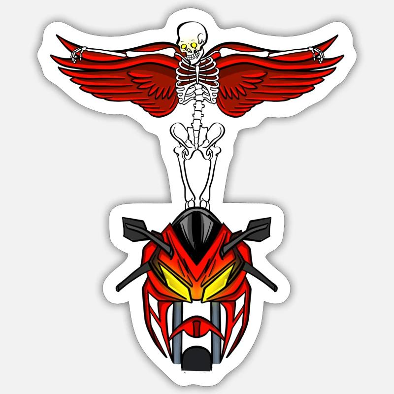Skeleton Sticker Größe S (10 x 10 cm)