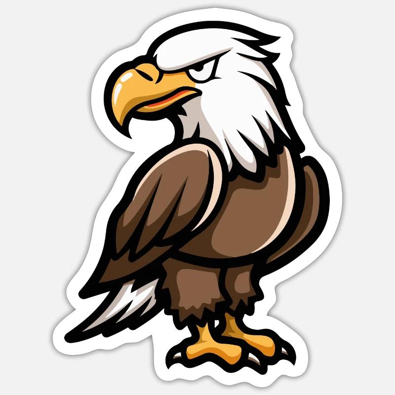 Eagle Comic - Sticker size S (10 x 10 cm) - white matte
