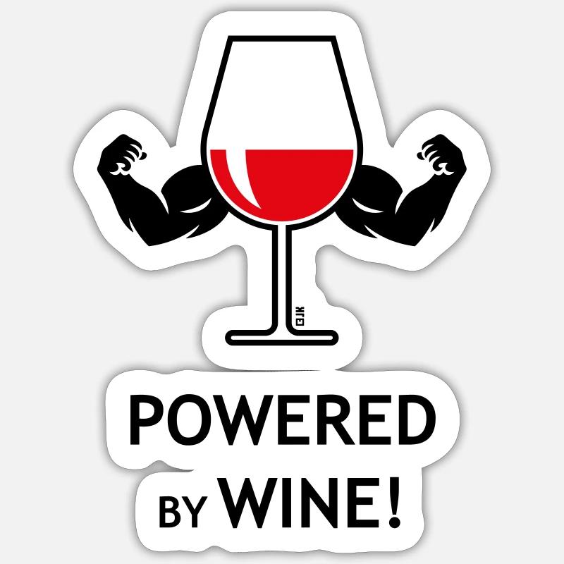 XPowered (Rouge) - Sticker taille S (10 x 10 cm) - blanc mat
