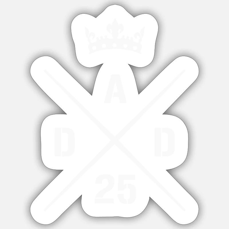Dad 25 / Dad 2025 - Sticker size S (10 x 10 cm) - white matte