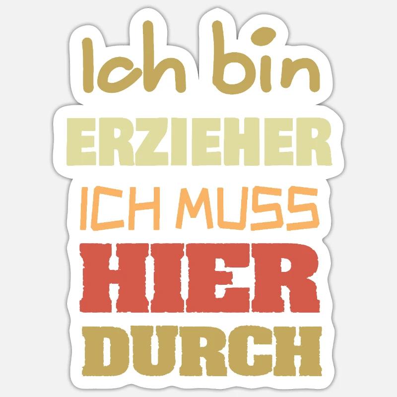 Educator - Sticker size S (10 x 10 cm) - white matte