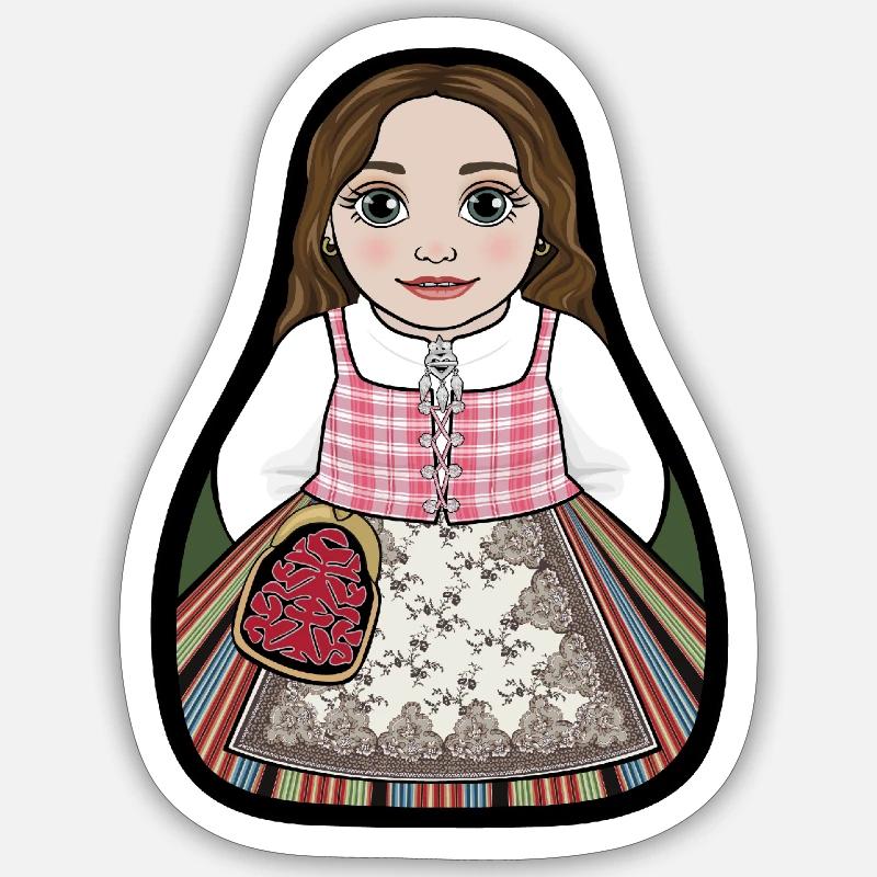 MedelpadStinta - Sticker taille S (10 x 10 cm) - blanc mat