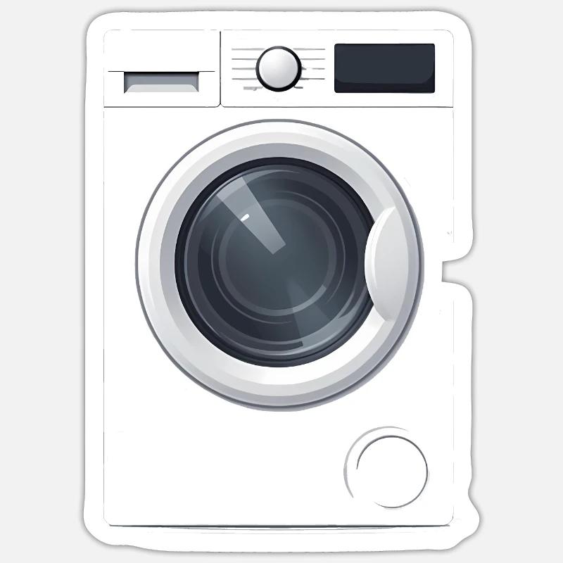 Carnaval de remplacement de costume de machine à laver Sticker taille S (10 x 10 cm)