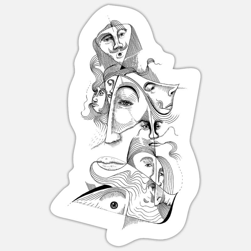 Foule Sticker taille S (10 x 10 cm)