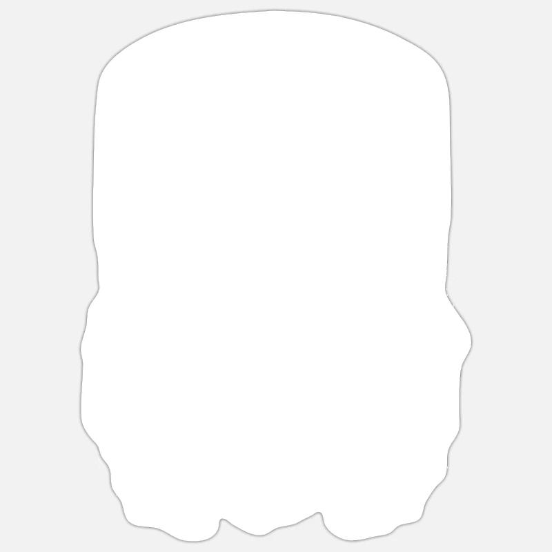 Mask - Sticker size S (10 x 10 cm) - white matte