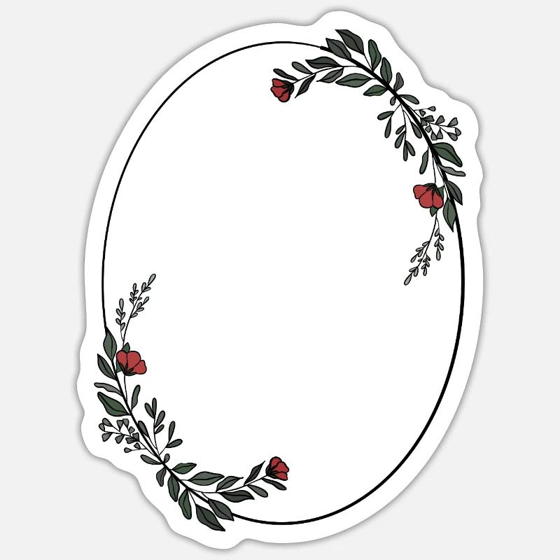 Frame - Sticker size S (10 x 10 cm) - white matte