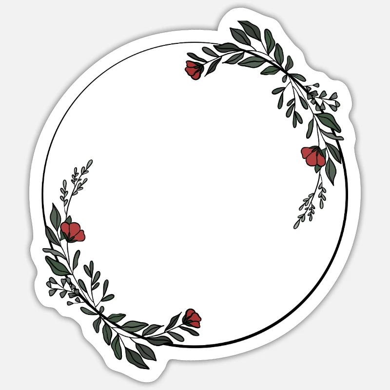 Cadre - Sticker taille S (10 x 10 cm) - blanc mat