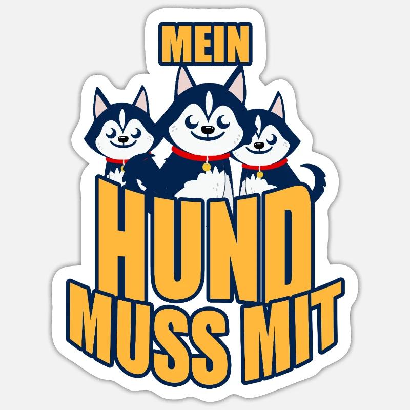 2 - Sticker Größe S (10 x 10 cm) - Mattweiß
