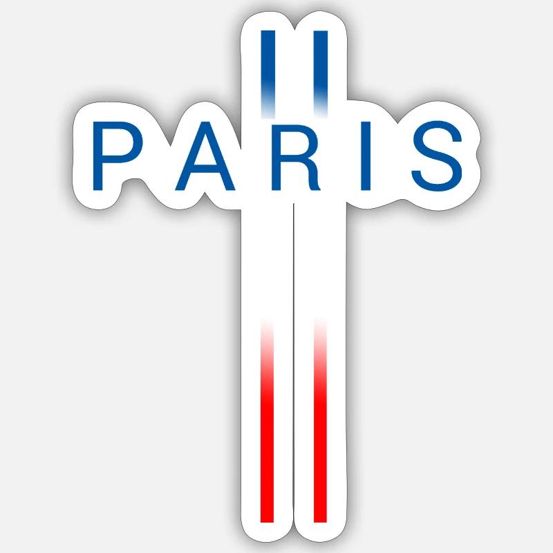 Paris - Sticker size S (10 x 10 cm) - white matte