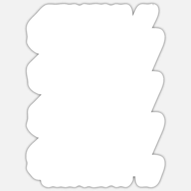 2007 2007 2007 - Sticker taille S (10 x 10 cm) - blanc mat