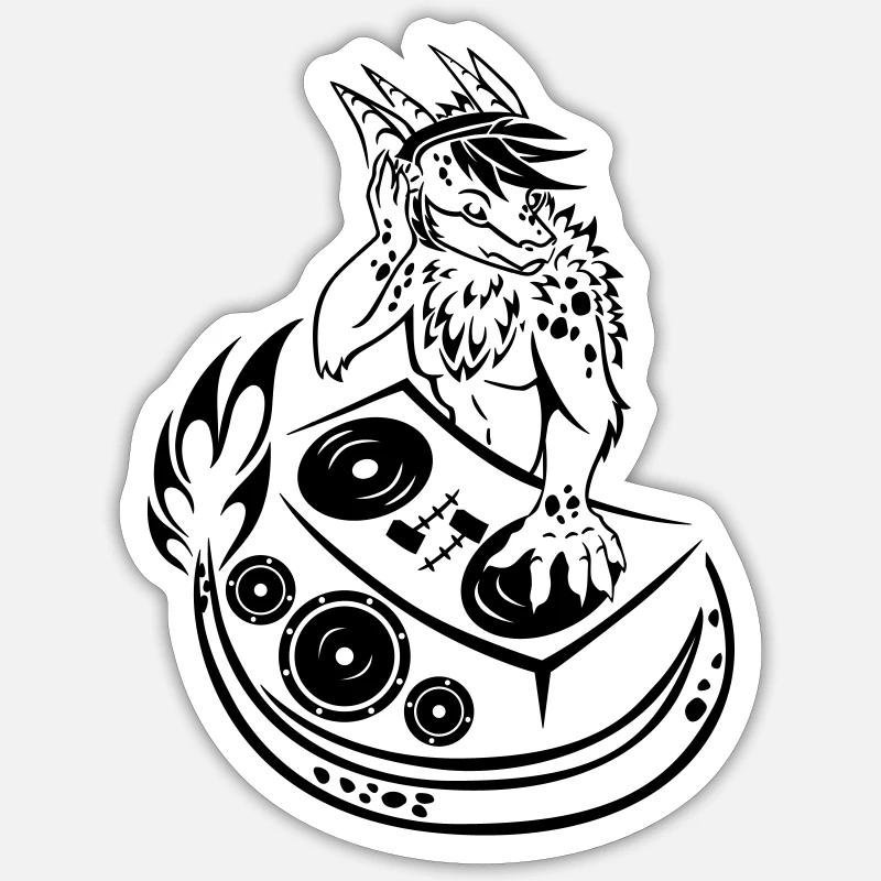 Tattoo Sinine Vector - Sticker Größe S (10 x 10 cm) - Mattweiß