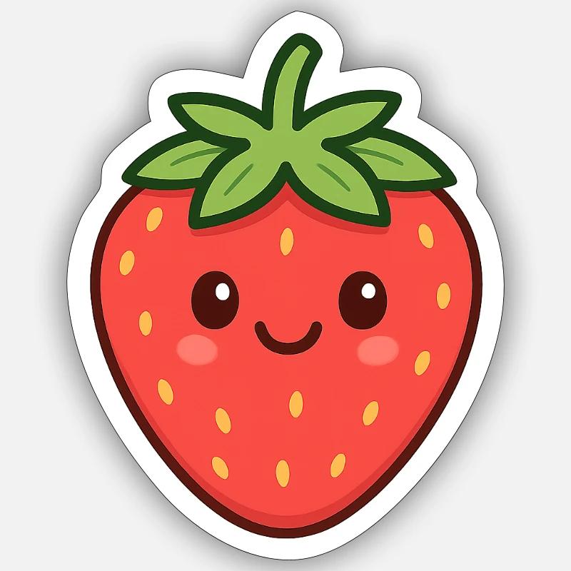 Strawberries Sticker size S (10 x 10 cm)