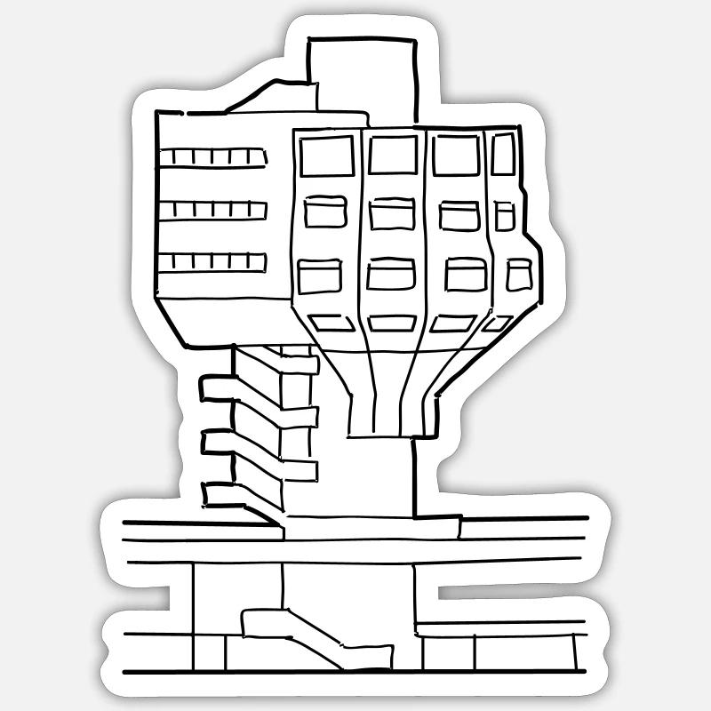 Bierpinsel in Steglitz Sticker Größe S (10 x 10 cm)