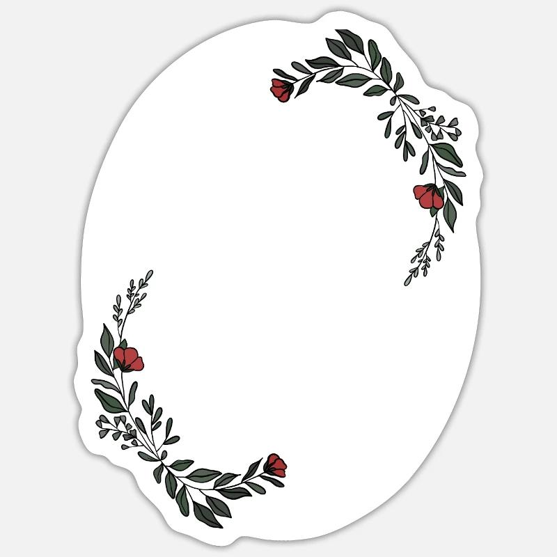 Letter D - Sticker size S (10 x 10 cm) - white matte