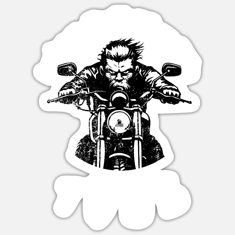 60. Geburtstag Going Full Throttle Since 08/1965 - Sticker Größe S (10 x 10 cm) - Mattweiß