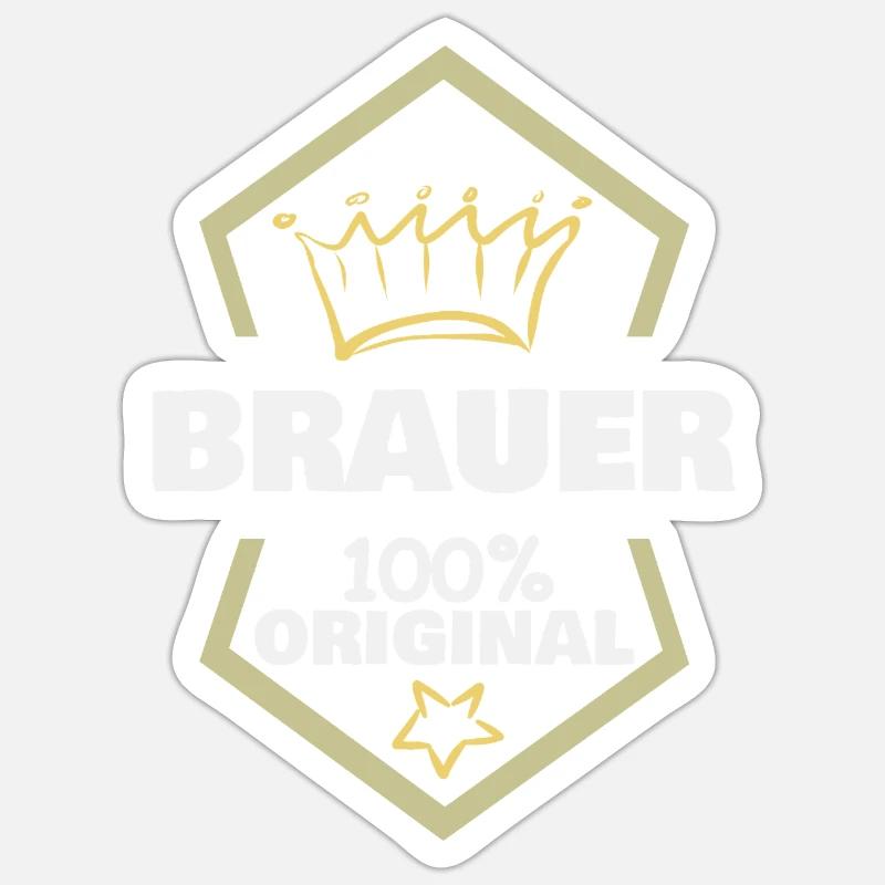 Work Brewer Sticker size S (10 x 10 cm)