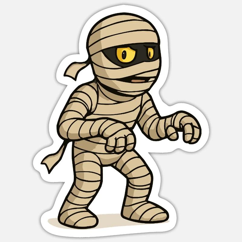 Mummy Comic Sticker size S (10 x 10 cm)