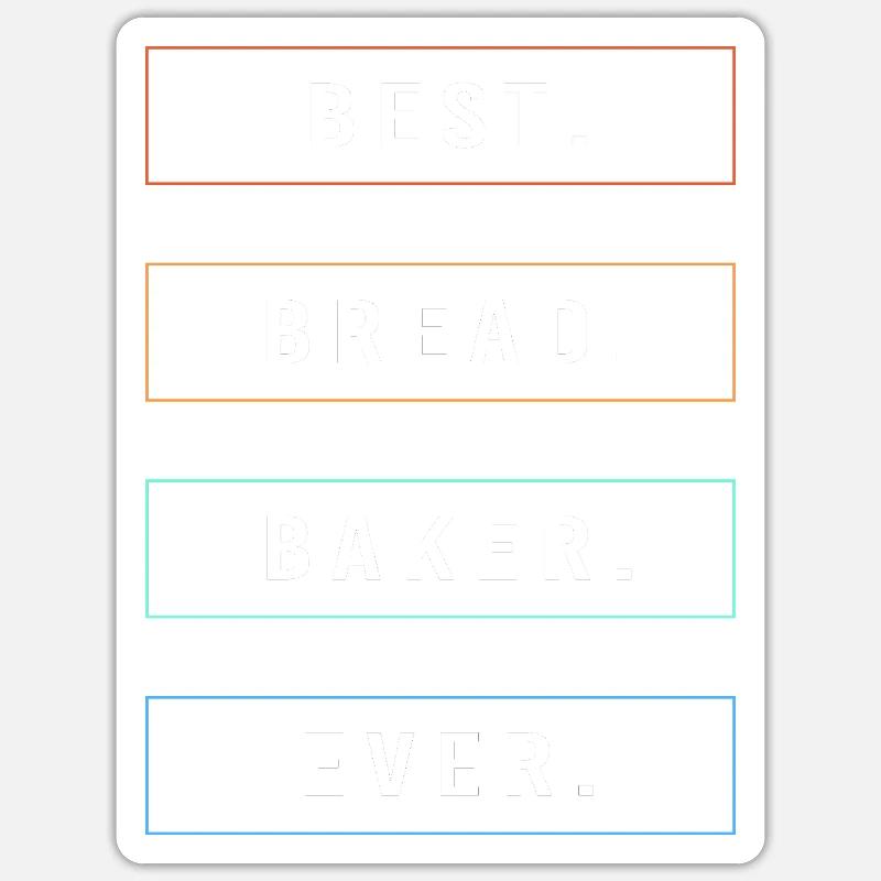 Bäcker Bäckerin Backen Sticker Größe S (10 x 10 cm)