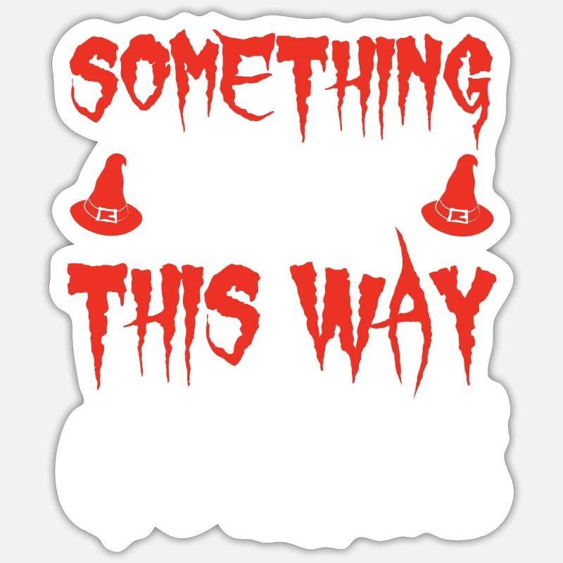 Dämonischer Spruch Druck - Sticker Größe S (10 x 10 cm) - Mattweiß