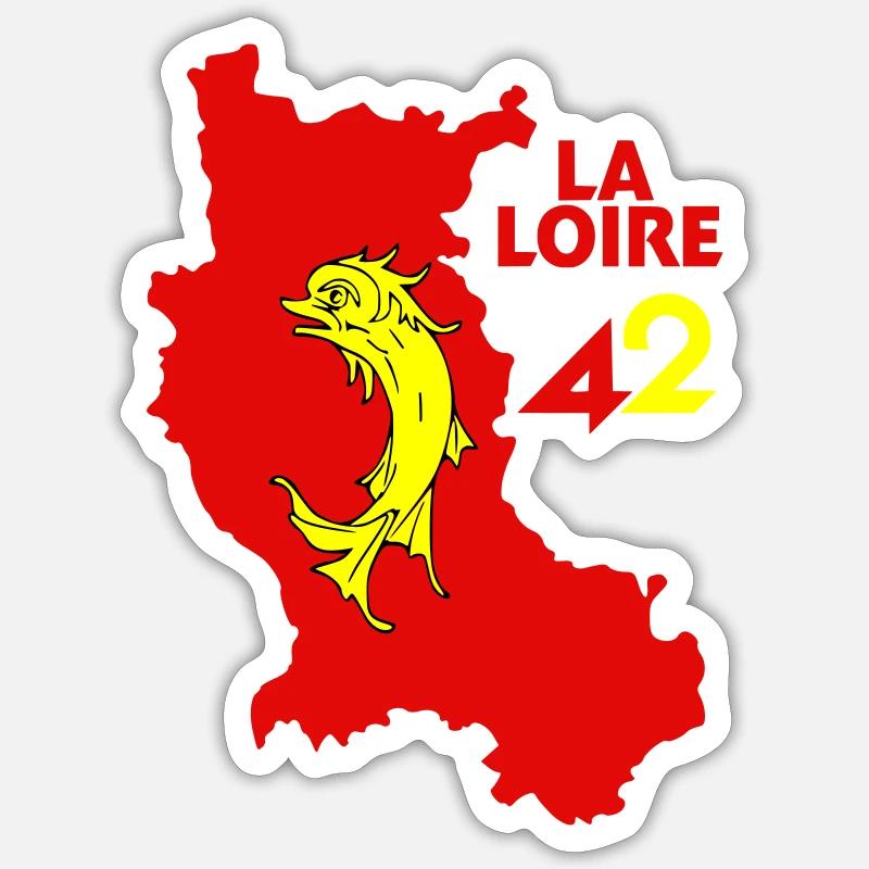 Die Loire 42 - Sticker Größe S (10 x 10 cm) - Mattweiß