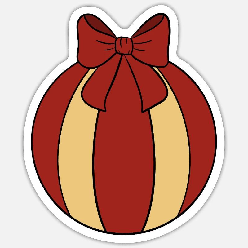 Bauble - Sticker size S (10 x 10 cm) - white matte