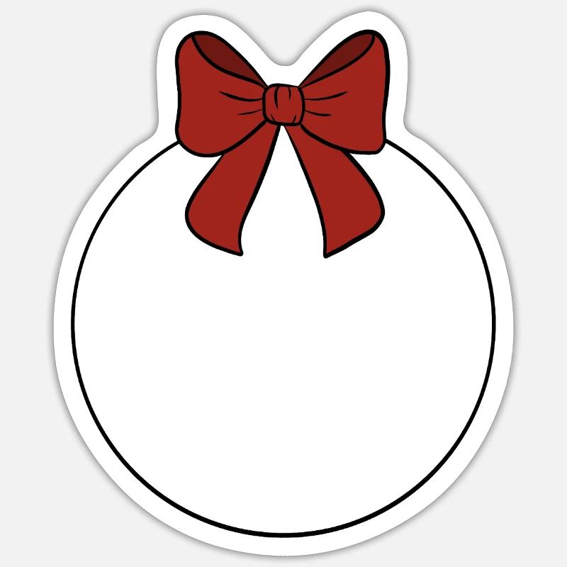 Weihnachtskugel  Sticker Größe S (10 x 10 cm)