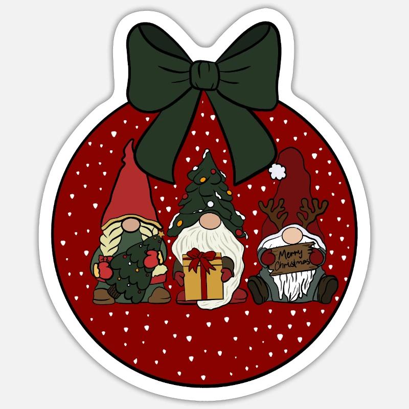 Bauble - Sticker size S (10 x 10 cm) - white matte