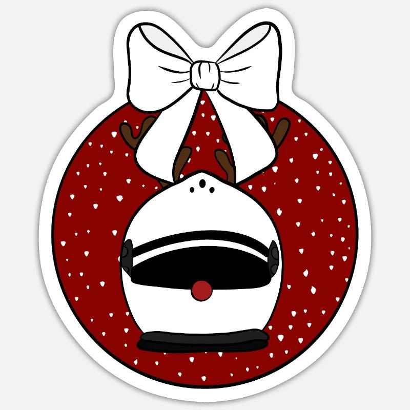 Bauble - Sticker size S (10 x 10 cm) - white matte