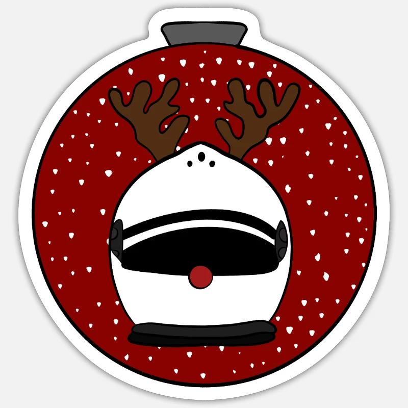 Motorcycle - Sticker size S (10 x 10 cm) - white matte