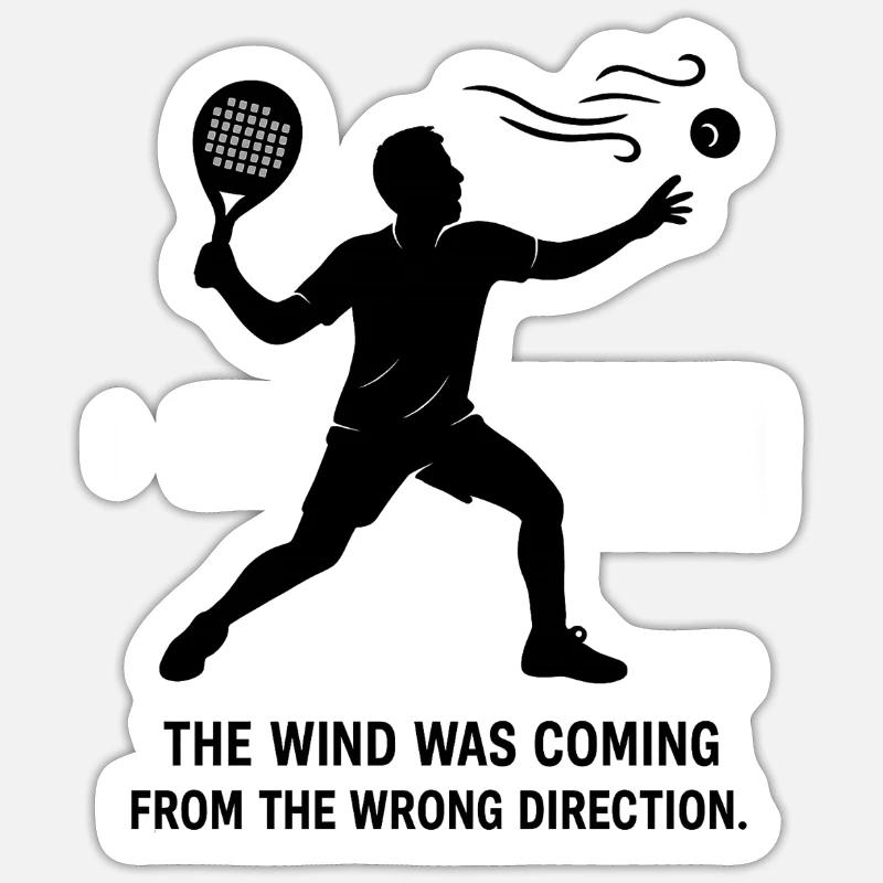 Hymne du padel Wrong Wind Sticker taille S (10 x 10 cm)
