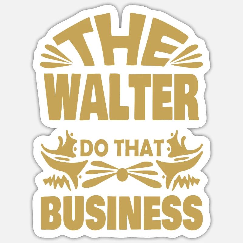 Walter Sticker size S (10 x 10 cm)