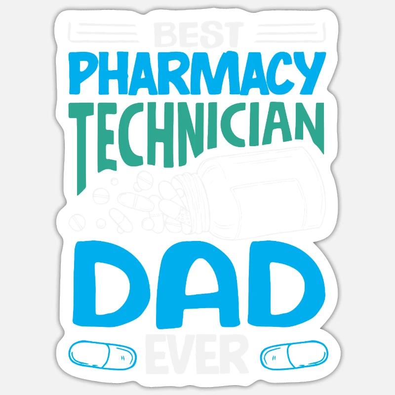 Pharmacist Pharmaceutical Technical - Sticker size S (10 x 10 cm) - white matte