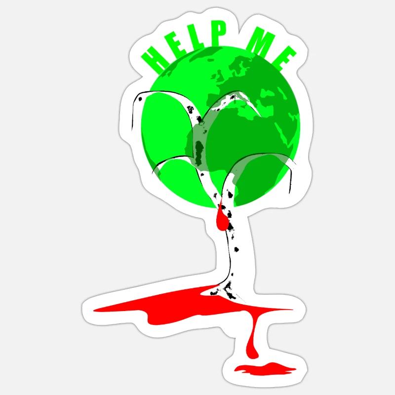 Help Earth: Vulnerable Tree Sticker size S (10 x 10 cm)