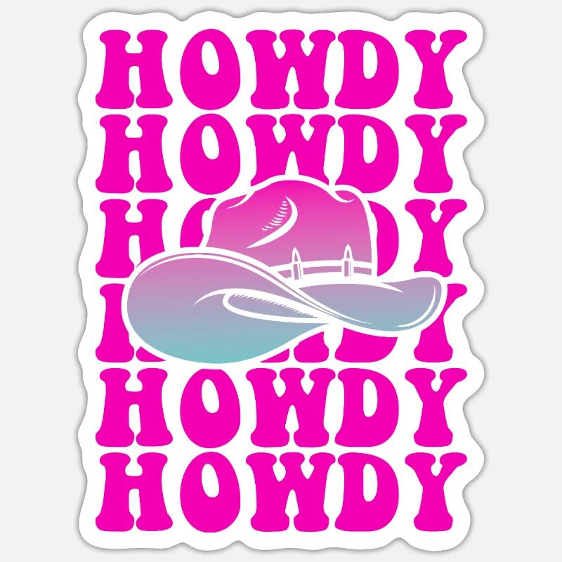 Salut Pop Hat Gradient Sticker taille S (10 x 10 cm)