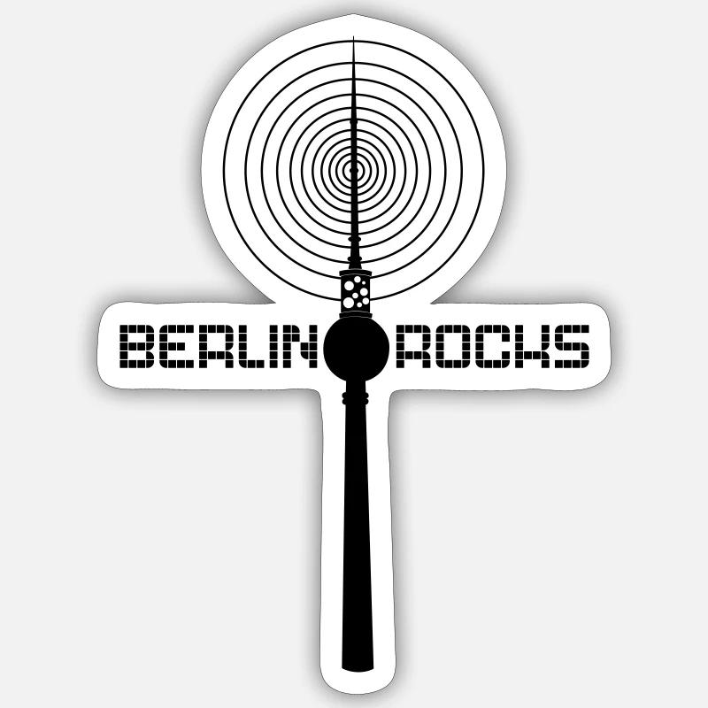 Berlin Rocks Sticker taille S (10 x 10 cm)